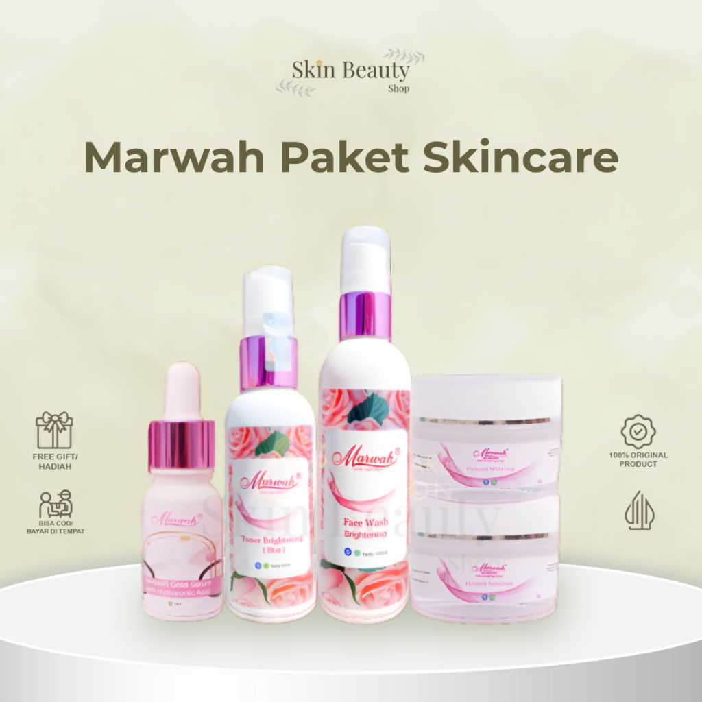 Marwah Skincare All Variant | Mencerahkan Mengatasi Jerawat Flek Hitam Diamond Bright Acne Aging
