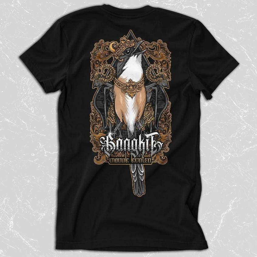 Kaos Cendet Baju Burung Konten Murai Batu Kacer Cucak Ijo