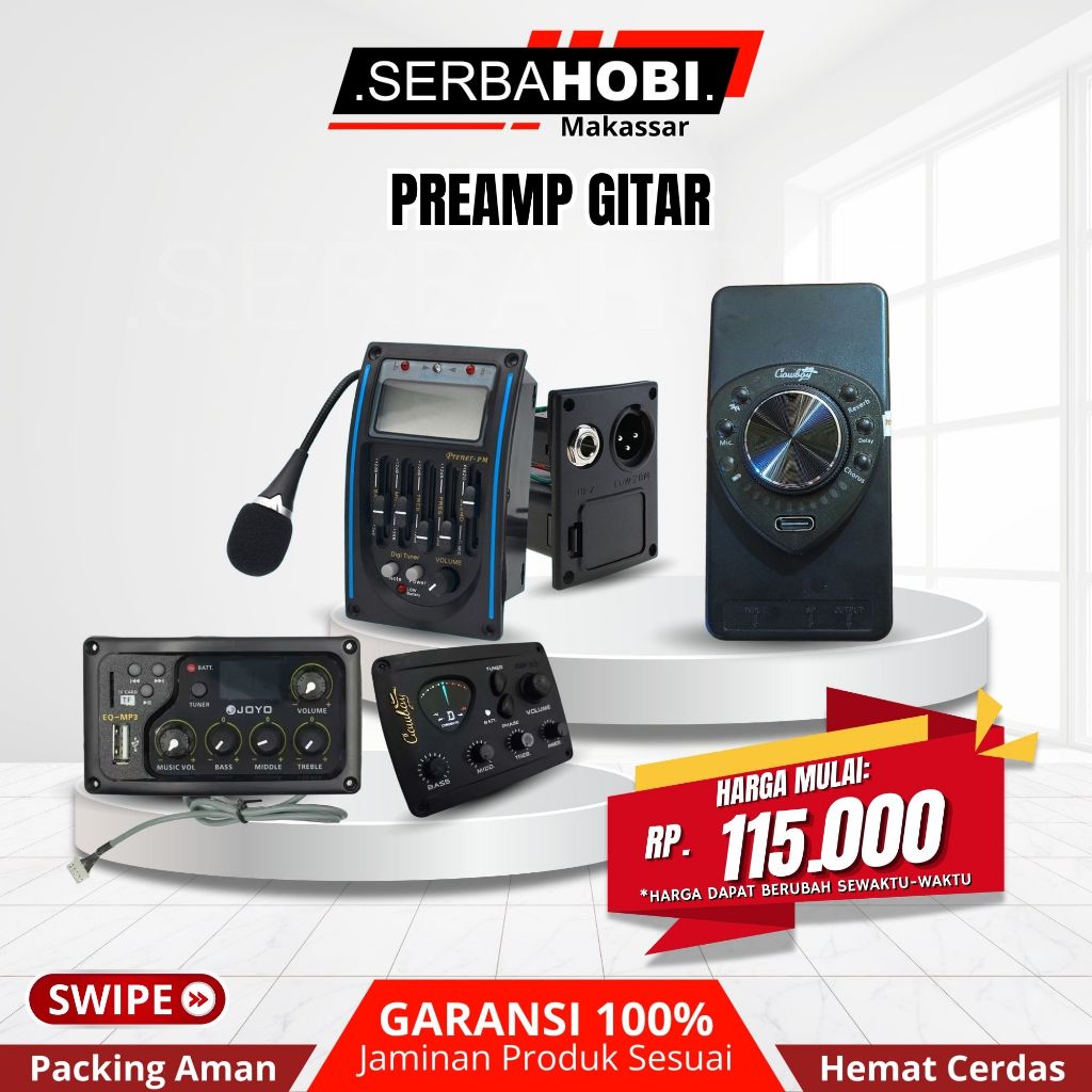 PREAMP GITAR FISHMAN / COWBOY / JOYO AKUSTIK PREAMP