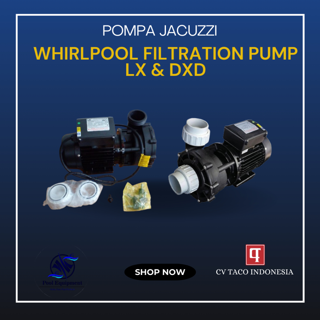 Whirlpool filtration Pump  Jacuzzi Spa LX & DXD [ 0,50 HP - 1 HP ]