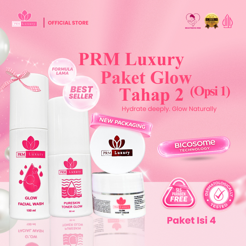 PRM LUXURY SKINCARE PAKET TAHAP 2 | Acne – Glow – Flek Series