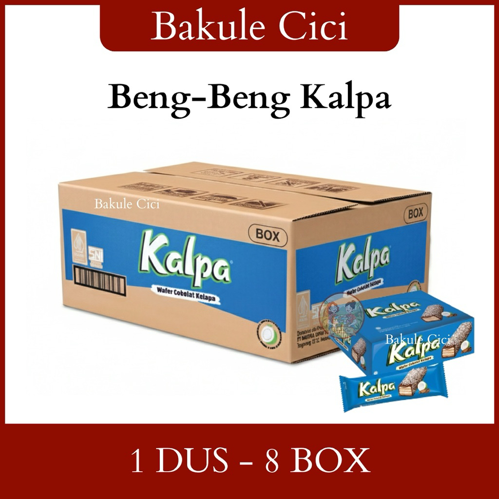 Biskuit Wafer Kalpa Mayora - Coklat Kelapa 1 DUS ISI 8 BOX / HARGA 1 DUS
