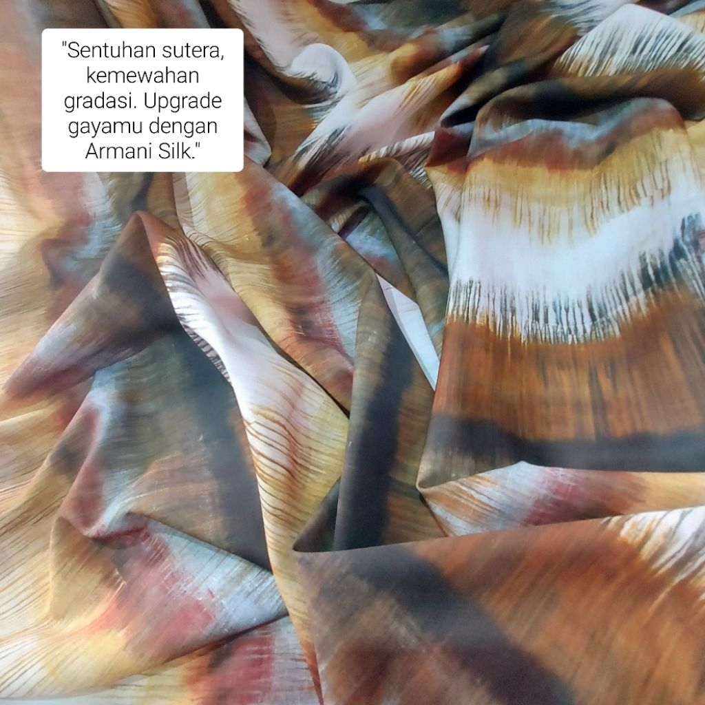 Kain Armany Silk Premium - Kain Armany Silk Gradasi Mewah - Armany Silk Gradasi Halus Lembut 150cm R