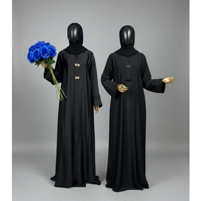 ABAYA SAUDI SET PASHMINA PREMIUM ASLI ARAB