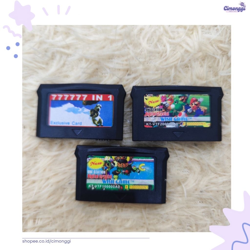 [PRELOVED] Cartridge Brick Game Jadul PSP (3pcs)