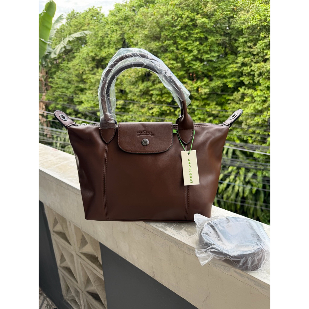 Tas fashion wanita Le Pliage Cuir Coffee