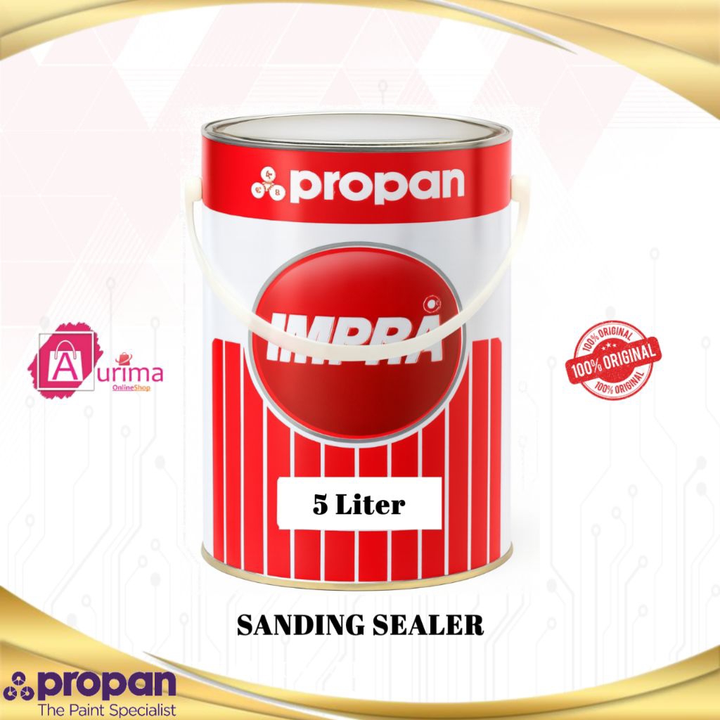 CAT PROPAN IMPRA MELAMIN SANDING SEALER NC CAT FINISHING UNTUK KAYU 5 LITER