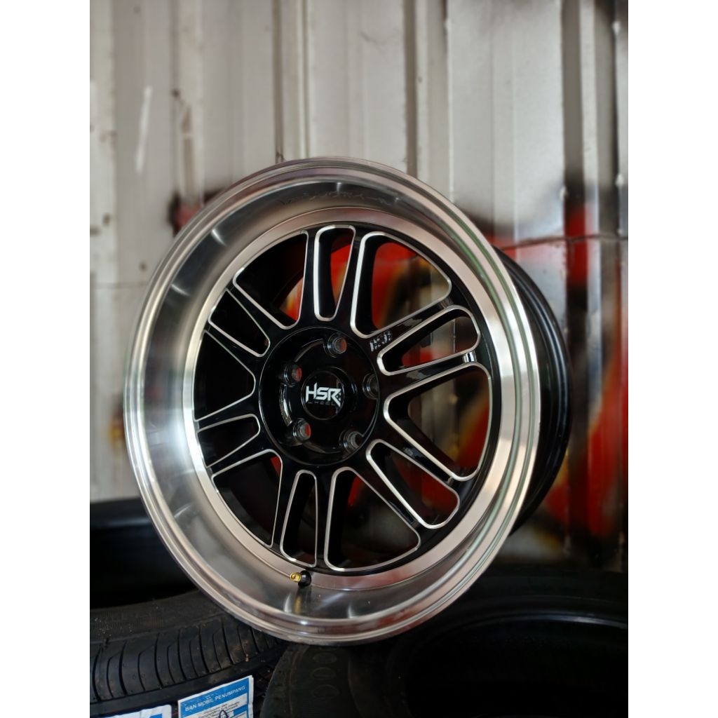 Velg Mobil Racing Ring 17 Baut 5 HSR Wheels BOROKO BLY01 Pelek Racing untuk Innova, Alphard, Camry, 