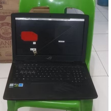 Casing Laptop ASUS ROG STRIX GL503G / GL 503GE + Keyboard+trackpad+camera
