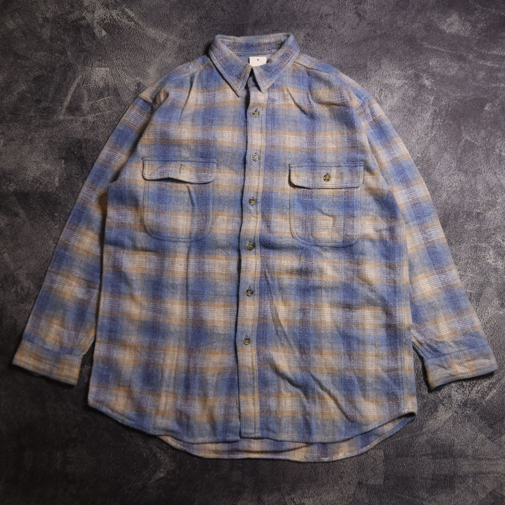 KEMEJA VINTAGE FORE POP VETERANO FLANEL SHIRT FL3 SIZE M FIT L