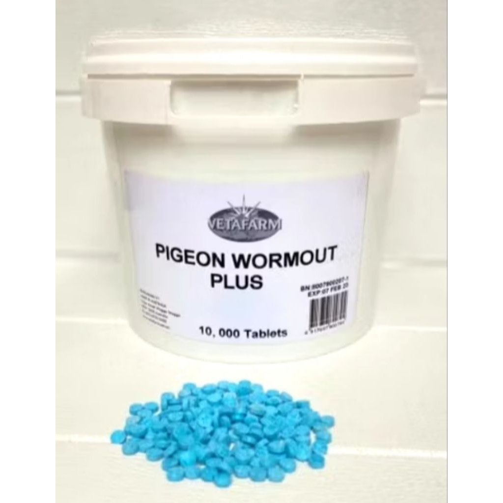 WORMOUT VETAFARM OBAT CACING MERPATI