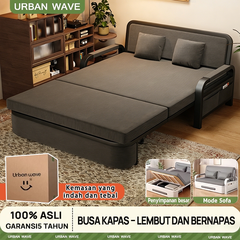 URBAN WAVE Sofa Bed Lipat dengan fungsi penyimpanan kasur sofa bed sofa minimalis ruang tamu kecil
