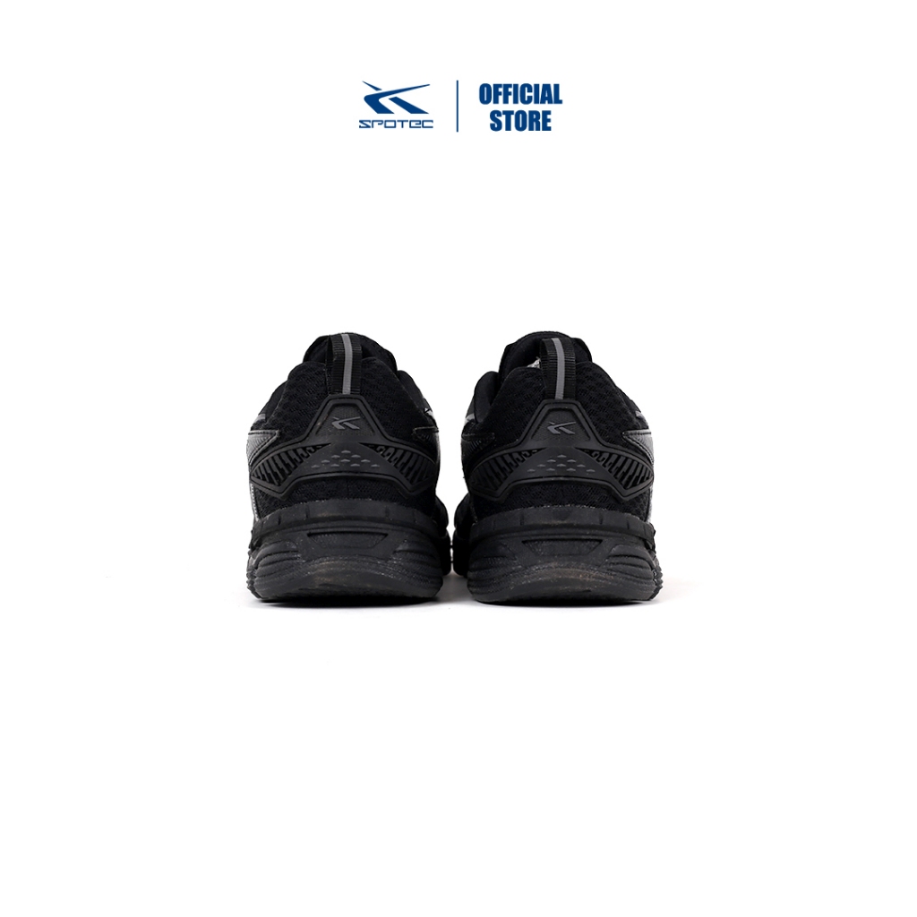 Spotec Running Atland Sepatu Lari Pria Wanita - Hitam Hitam Pasti Ori