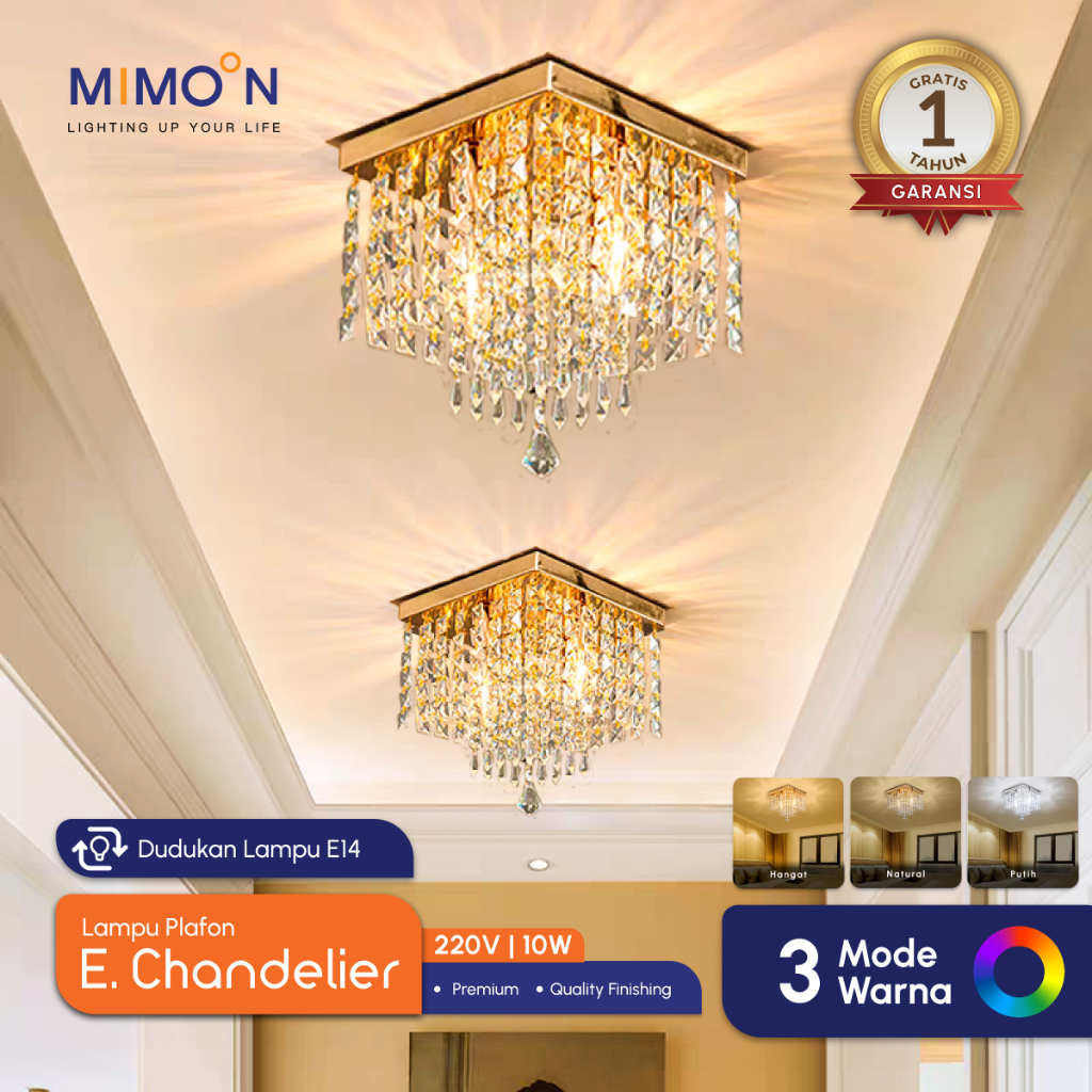 MIMOON Lampu Plafon Minimalis Lampu Led Plafon Lampu Kamar Aesthetic Plafon Lampu Hias Plafon Ruang 