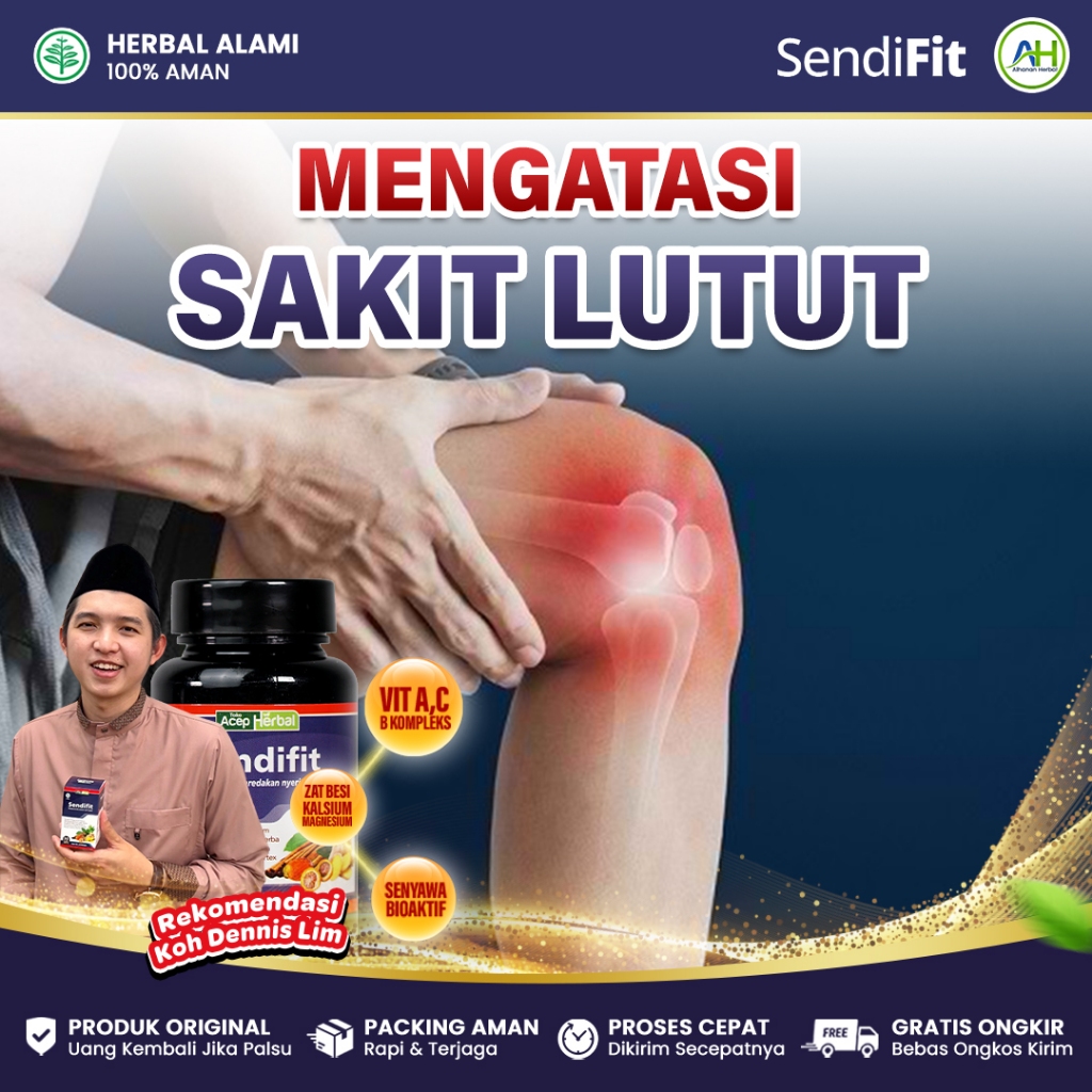 Sendifit Obat Sakit Lutut, Lutut Bengkak, Lutut Kaku, Lutut Sulit Ditekuk, Lutut Berbunyi - Sendifit