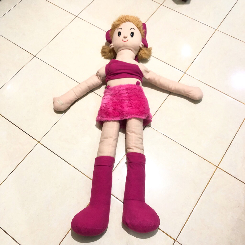 boneka preloved Boneka jumbo 121cm perempuan pink  cindy besar