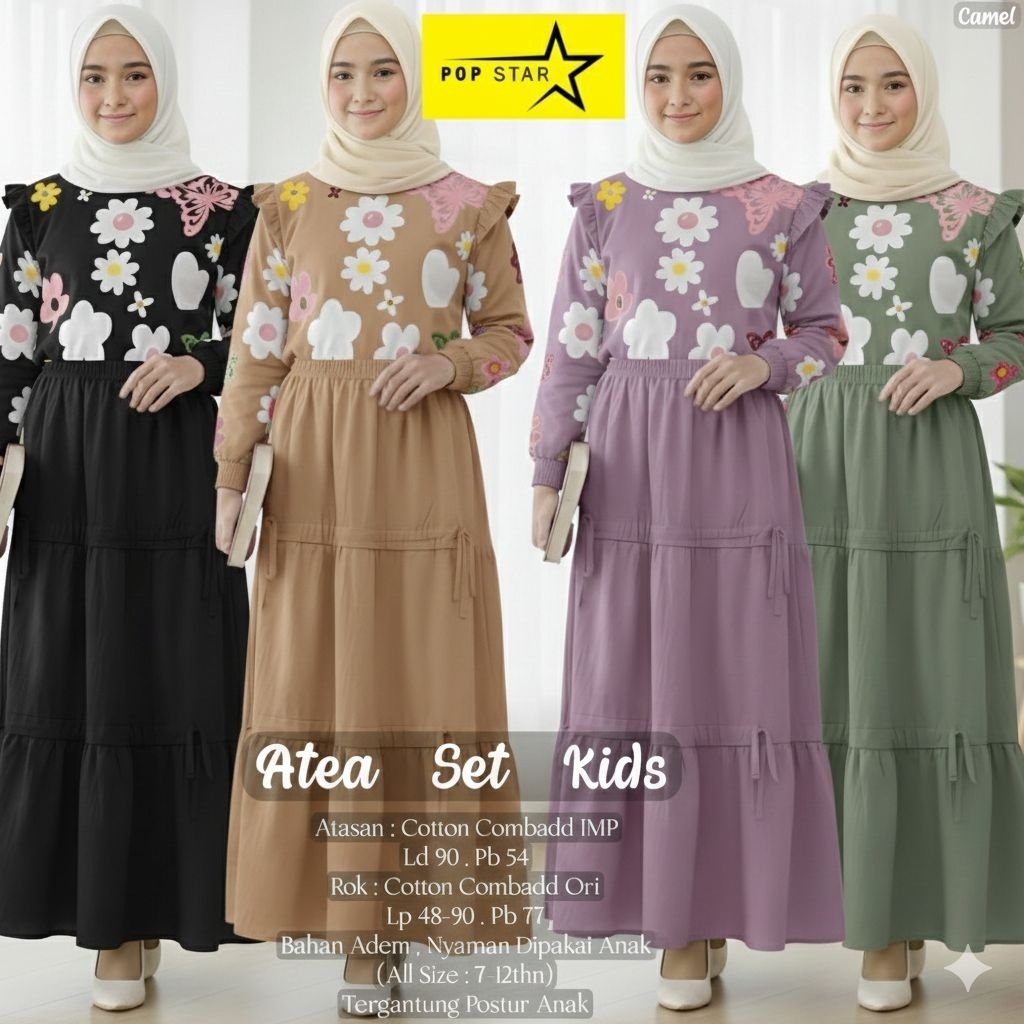 ATEA - ARLALA - ABISTA SETELAN REMAJA ATASAN + ROK