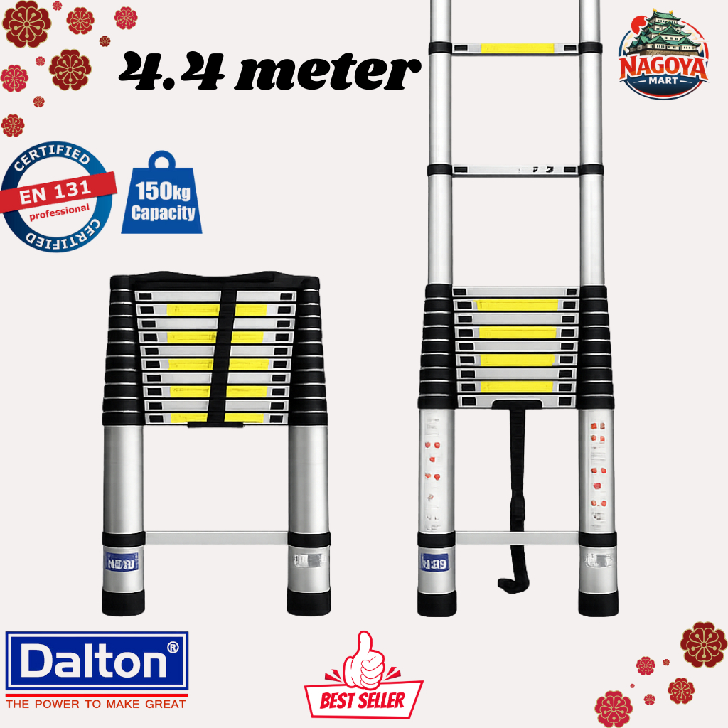 Tangga teleskopik 4.4 meter Tangga aluminium lipat teleskopik 4.4 meter DALTON ML 1006L
