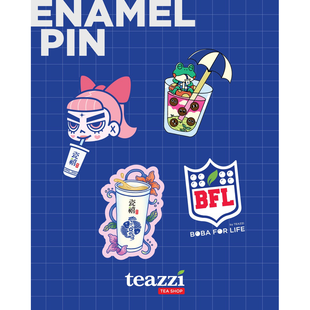 Teazzi Enamel Pint - Artist Series Collaboration