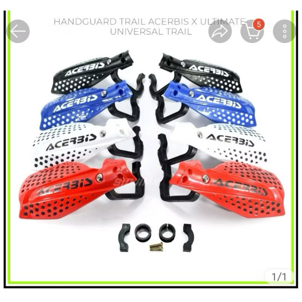 Handguard Acerbis Ultimate Universal Klx Crf Wr Dtracker beatsreet Dll Hanget Acerbis Klx Hangat Ace