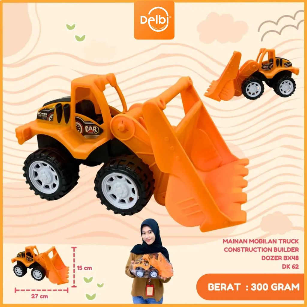 DELBIHOUSE -MAINAN MOBILAN TRUCK CONSTRUCTION BUILDER DOZER