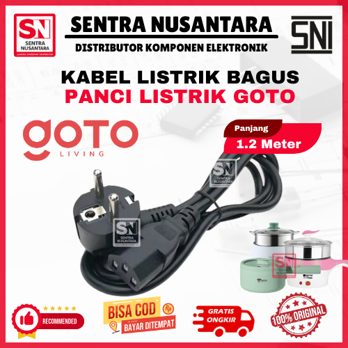 KABEL LISTRIK  GOTO HIGH QUALITY ANTI KORSLET | COK KABEL PANCI PORTABLE GOTO | PANCI LISTRIK GOTO O