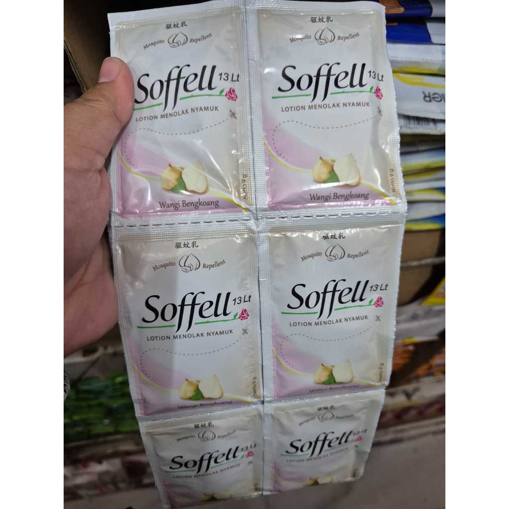 Soffel Bengkoang Lotion anti nyamuk 12 Sachet