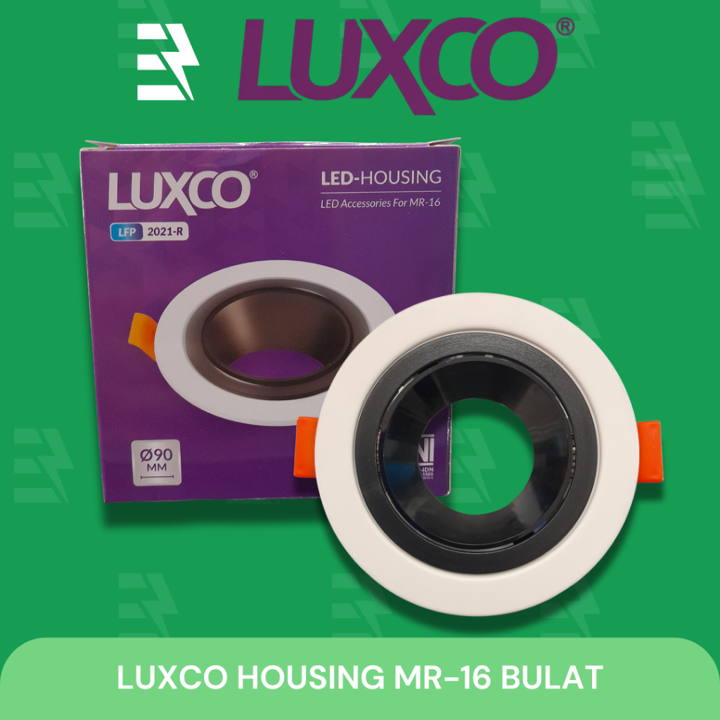 Luxco Rumah Lampu Untuk Lampu Halogen LED MR-16 Frame Bulat