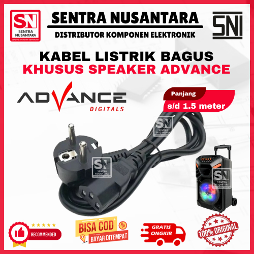 KABEL LISTRIK  SPEAKER ADVANCE HIGH QUALITY ANTI KORSLET | COK KABEL SPEAKER BLUETOOTH ADVANCE | KAB