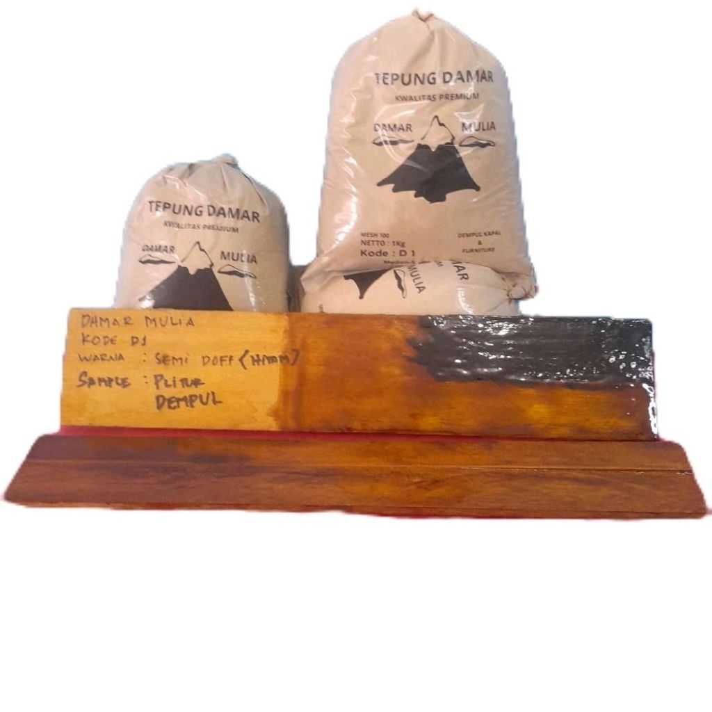 Bubuk Damar/selo bahan Plitur Furniture dan lem kapal kayu Damar Mulia 1kg Kualitas Premium kode D1 