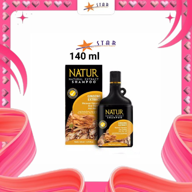 * STAR * Natur Shampoo Extract Gingseng 140 Ml / Sampo Natur / Sampo Gingseng