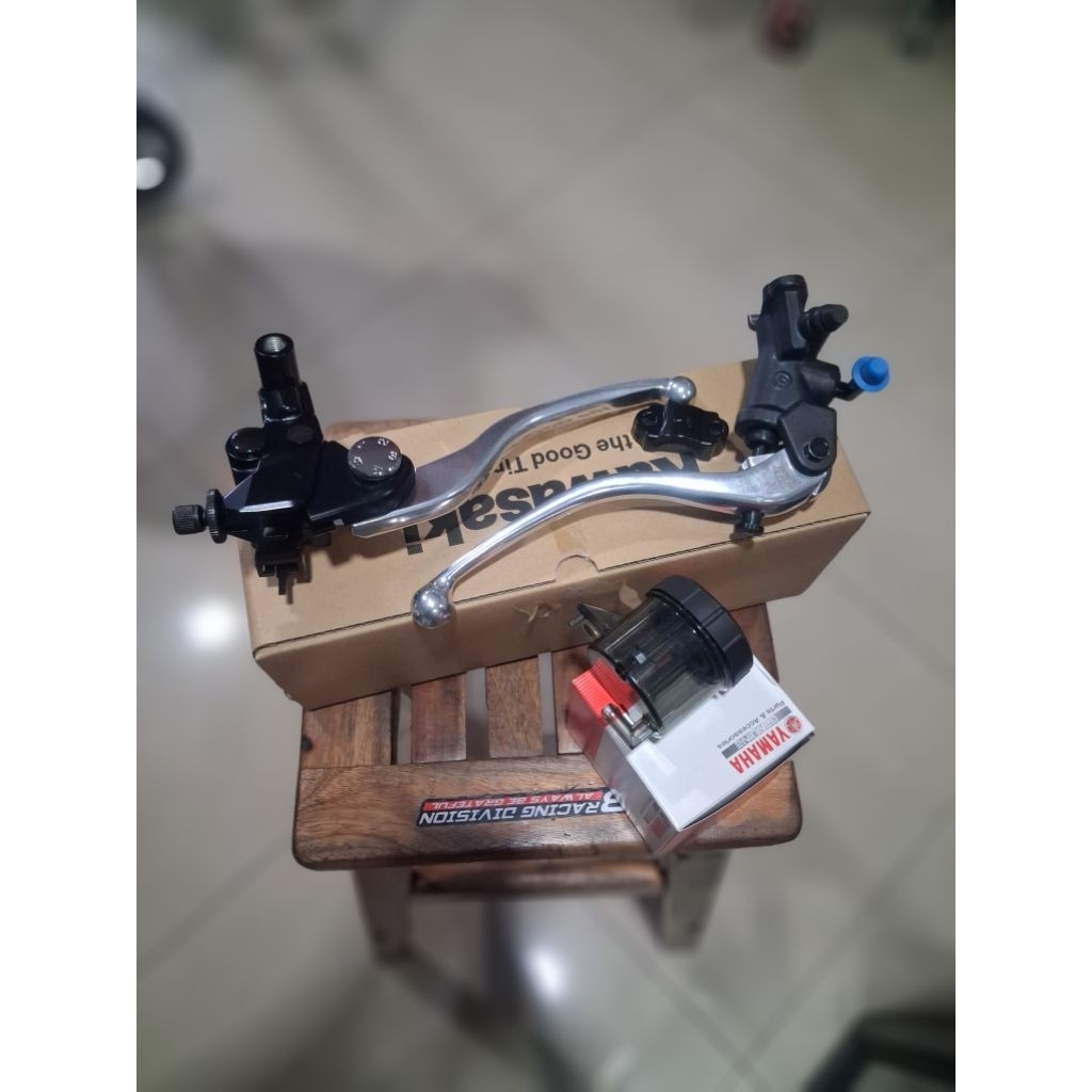 Master rem brembo r1 Radial Black set Handle kiri kawasaki ER6 Japan 16mm ori original tabung smoke 