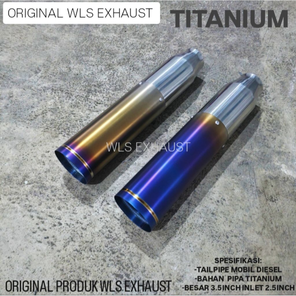 TITANIUM TAILPIPE MOBIL DIESEL ORIGINAL WLS EXHAUST