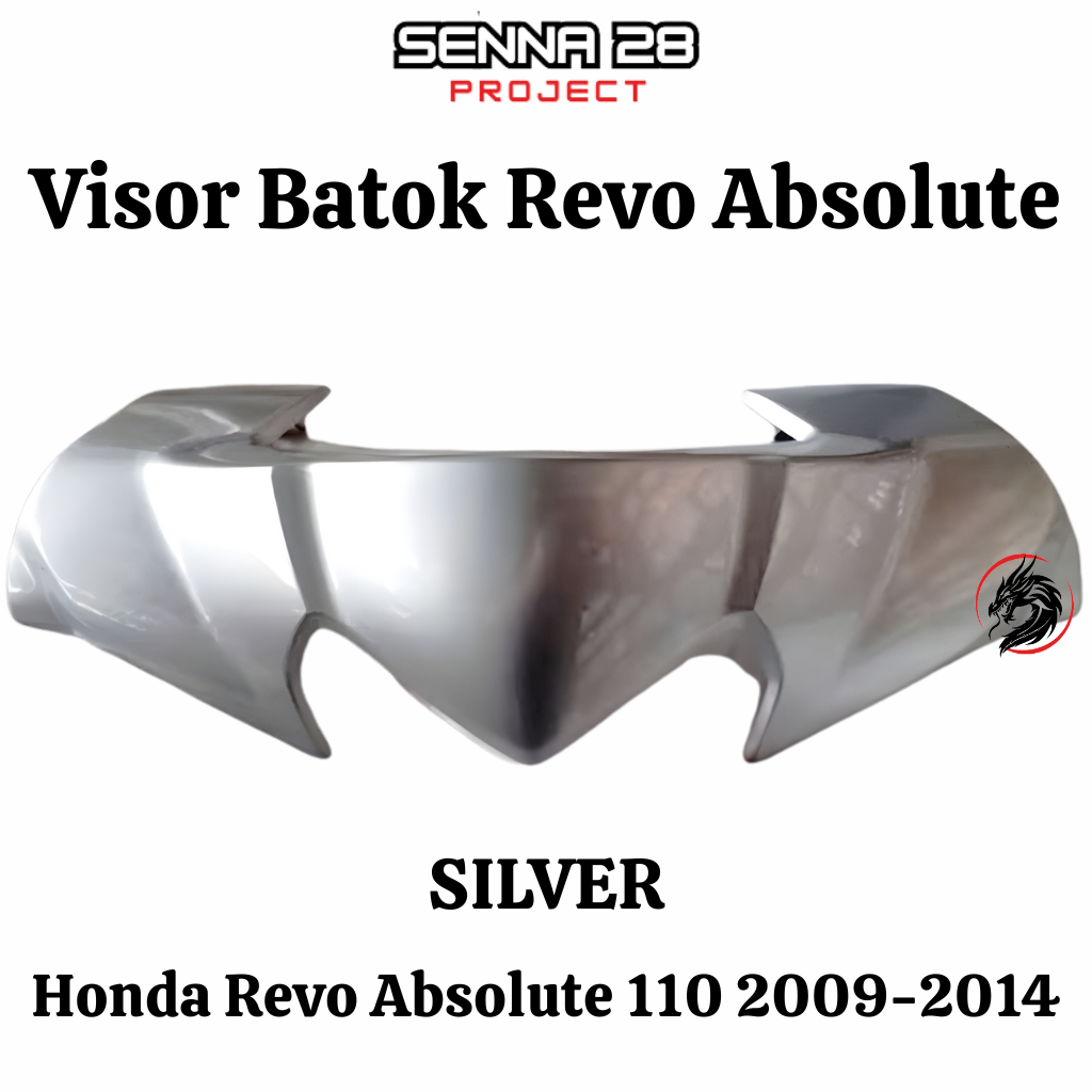 Visor Revo Absolute Batok Atas Revo Absolute 110 th 2009-2014 Silver