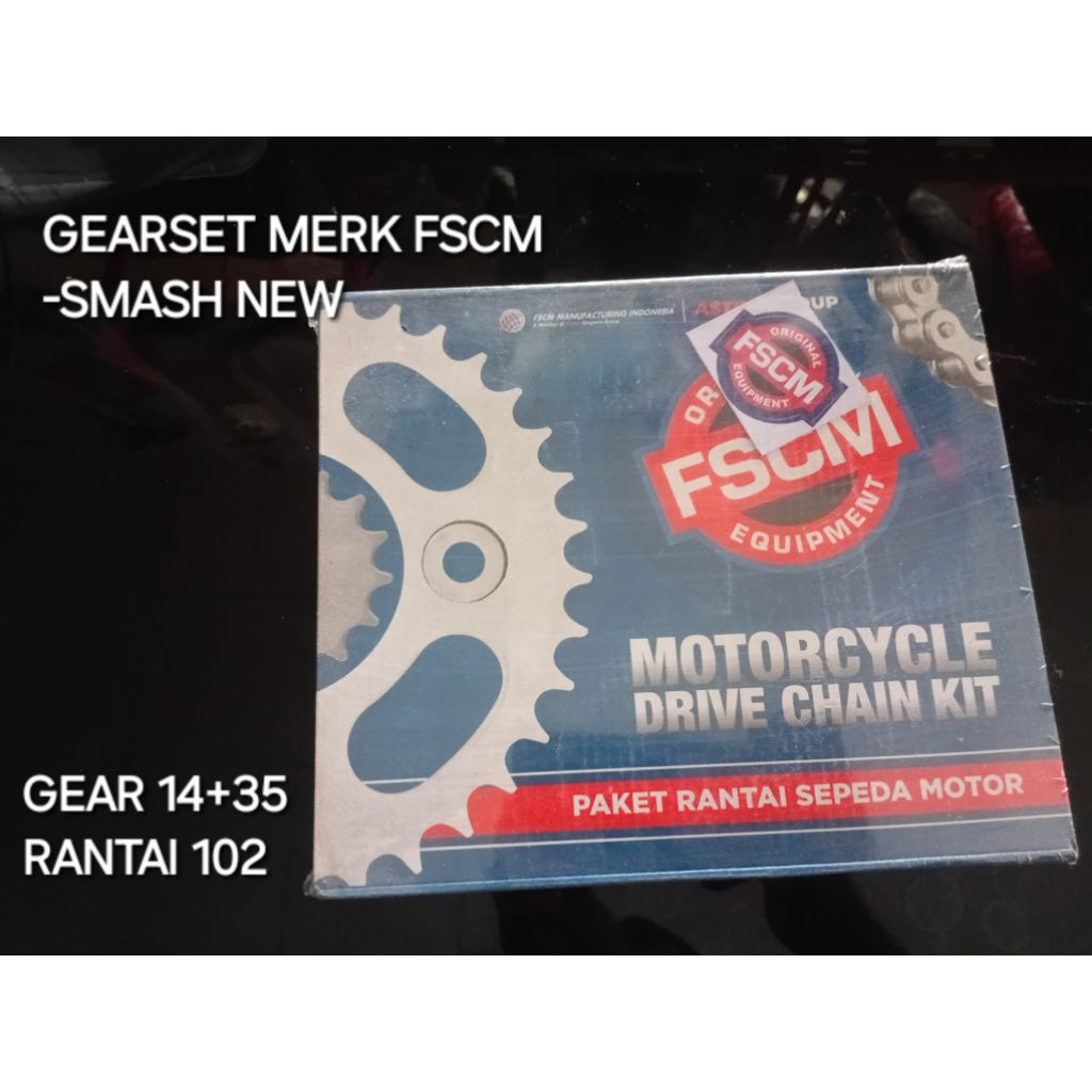 gearset suzuki smash new merk fscm tipe 428