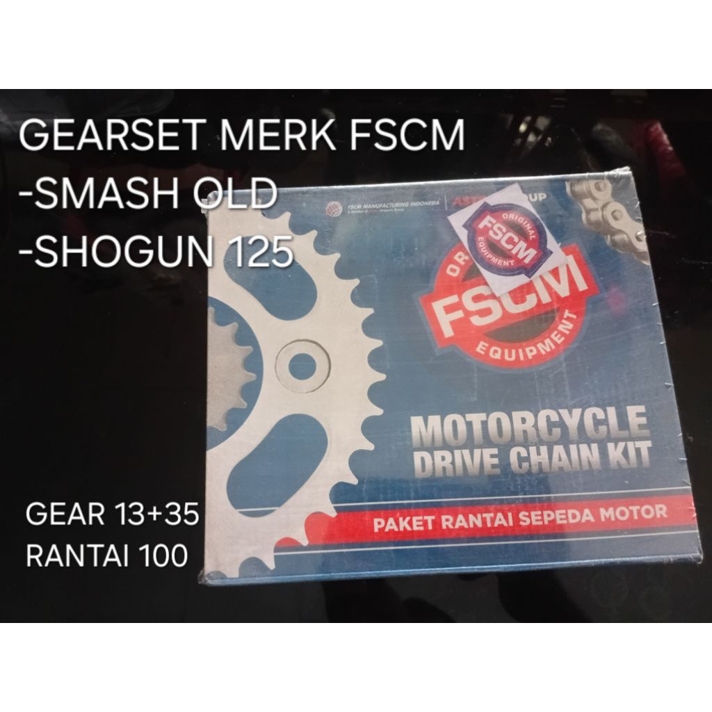 gearset suzuki smash old,shogun 125 R merk fscm tipe 428