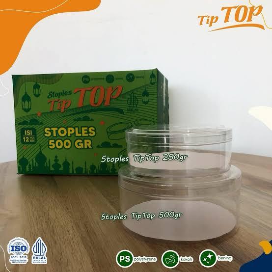 Toples Kue Kering 500 Gr / Nastar / Toples Bulat 500 Gr TIPTOP