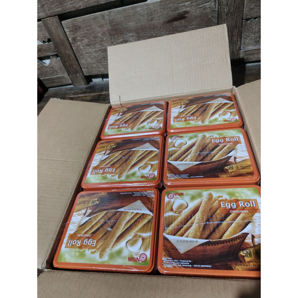 NISSIN EGG ROLL ORIGINAL berat 300g per kaleng