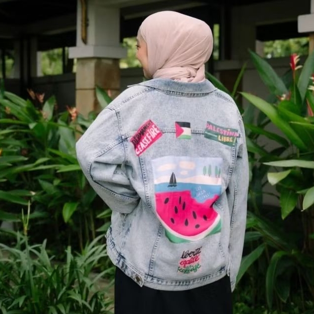Jacket Jeans Gaza Watermelon Palestine Chikigo