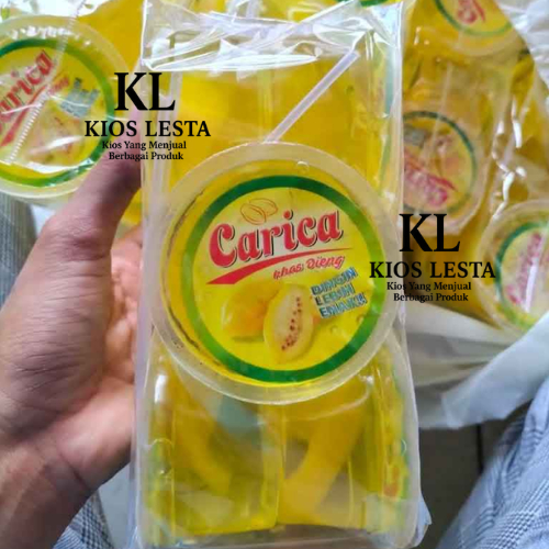 Manisan Carica Khas Dieng per 6 cup isi 125 ml Minuman Buah Manisan Buah Oleh-oleh Khas Wonosobo Ban