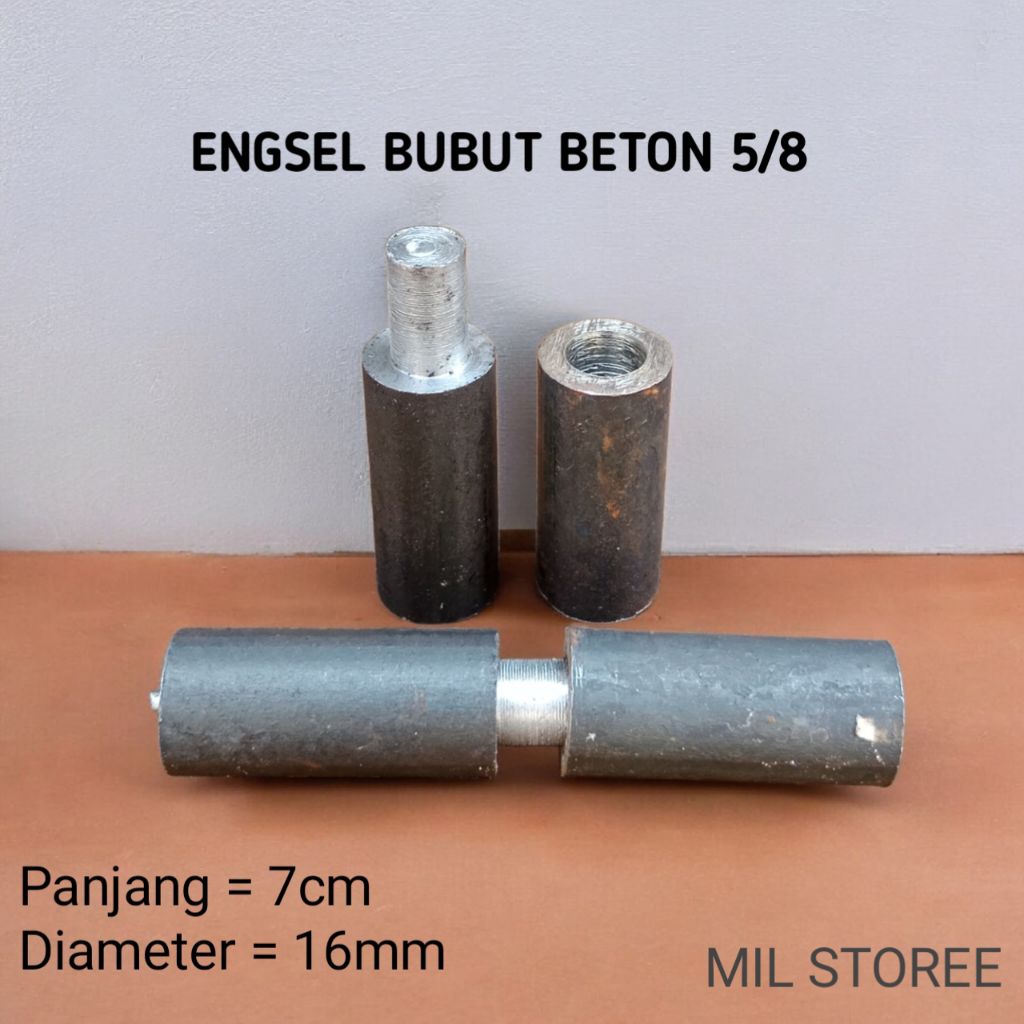 Engsel Bubut Beton 5/8 Pintu gerbang