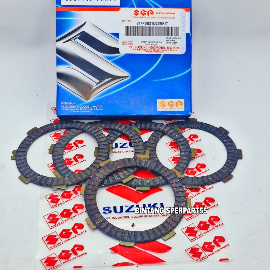Kampas Plat Kopling 1 Set Kampas Kopling Suzuki Shogun 110 R New/Shogun 110 Kebo