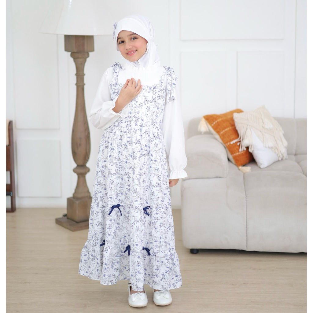Balloon - Amanda Dress katun Muslim anak