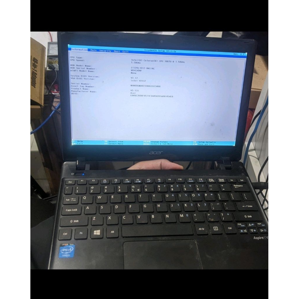 Acer V5-131 motherboard Casing LCD