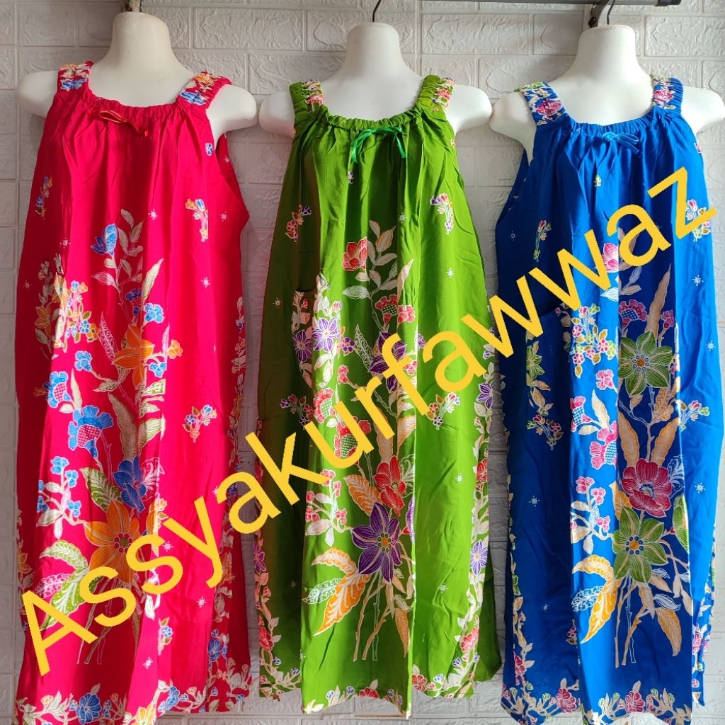 DASTER BATIK HENGKY  MODEL YUKENSI MOTIF BUNGA  BINTANG