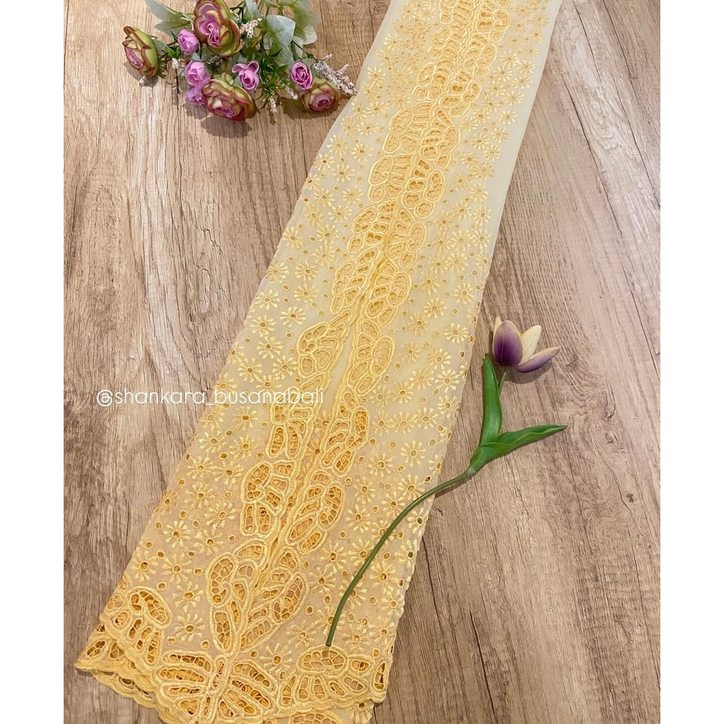 Kain Kebaya Bordir Manual