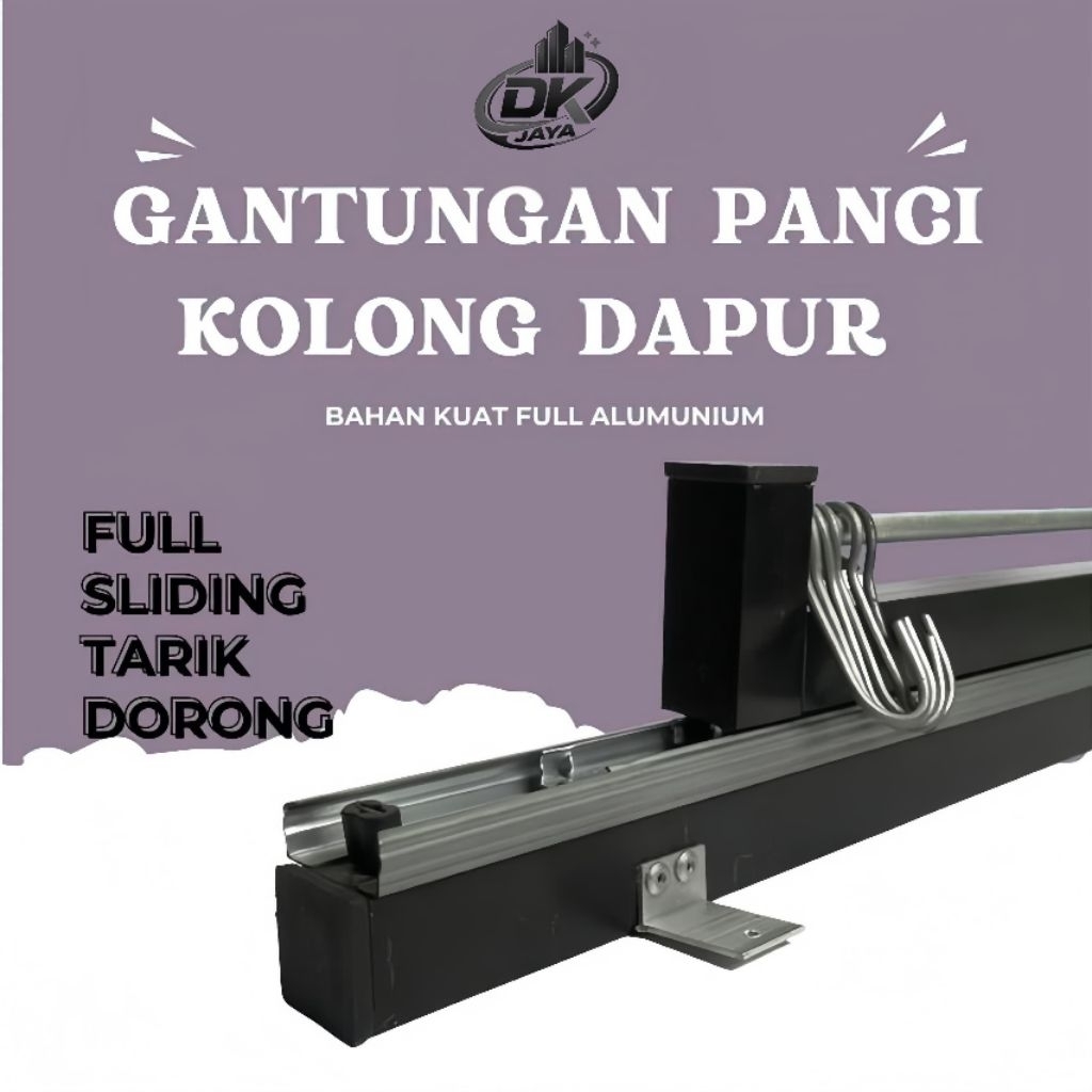 gantungan panci gantungan rel teflon