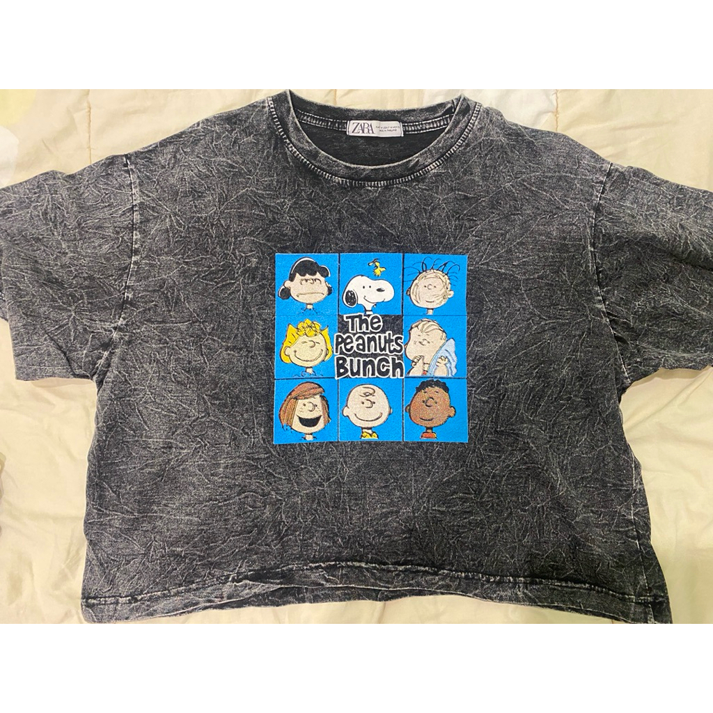 snoopy oversized crop top