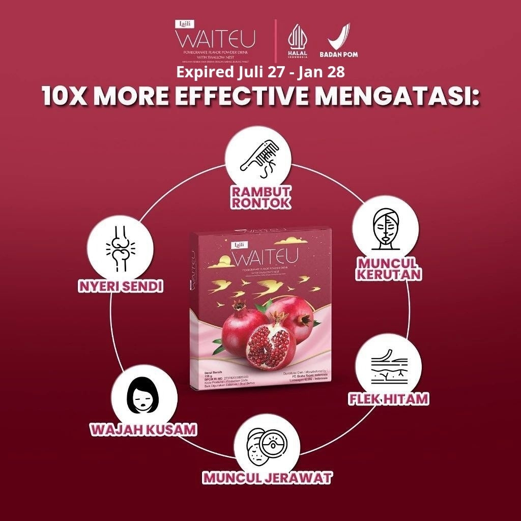 Minuman tinggi collagen Laili waiteu