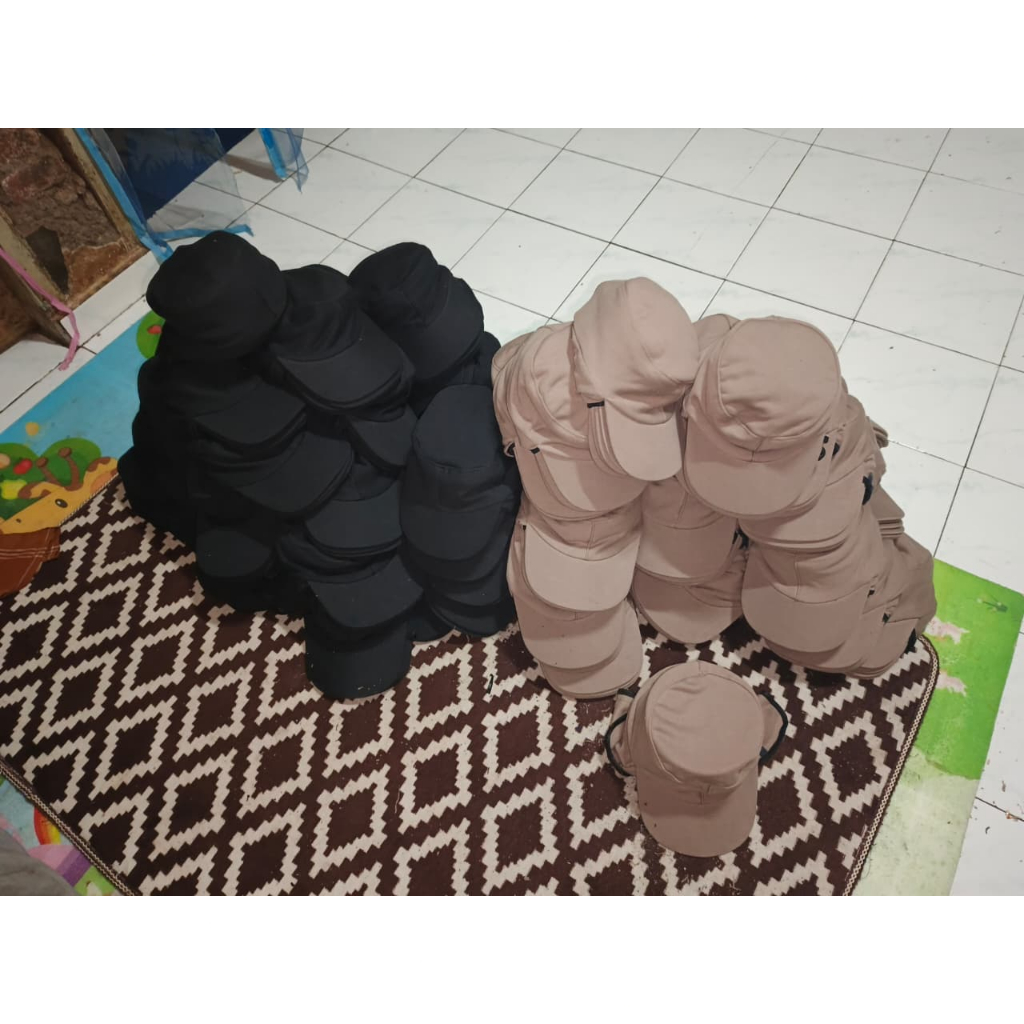 PERKODI Topi Jepang Masker Topi Petani Topi Nelayan Topi Ronda Topi macul Abu Mancing Gunung Uniseks